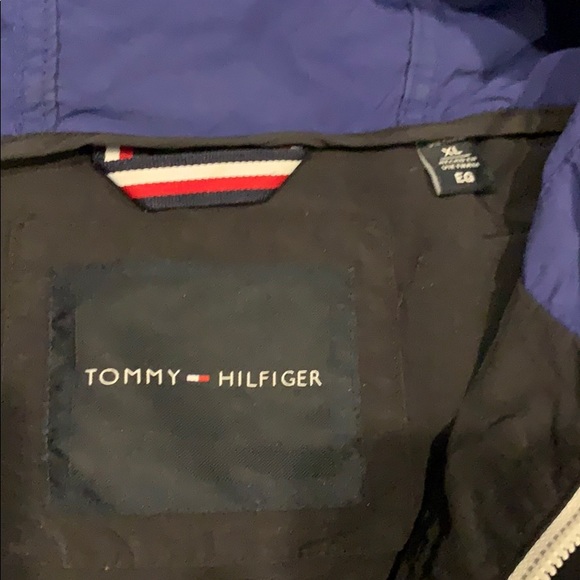Tommy Hilfiger Blue and Red Windbreaker - Picture 3 of 5